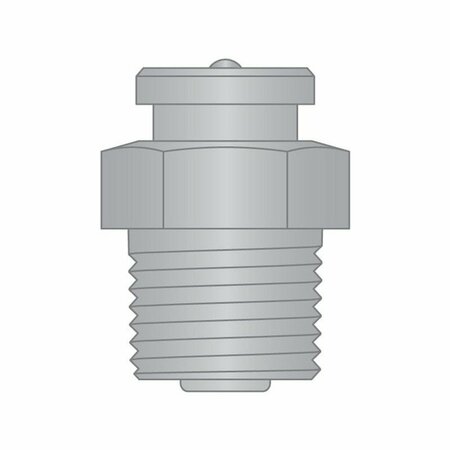 HERITAGE Button Head Fitting, 3/8"-18NPTF, SS PV H1188S